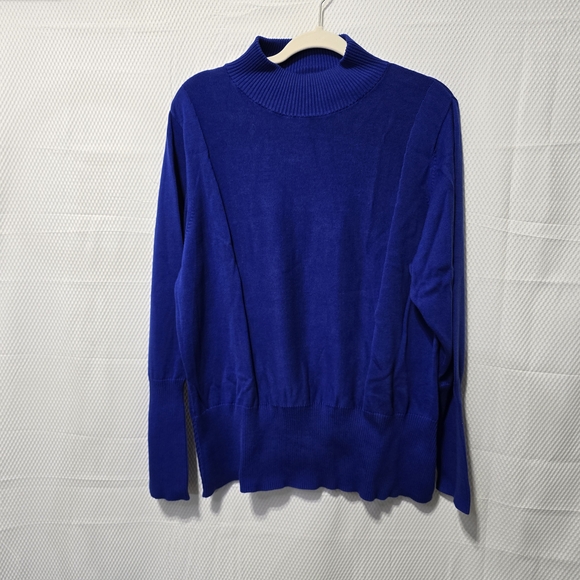 Westbound Vibrant Blue Cowl Neck Sweater, SZ 2X, NWT - Picture 1 of 13